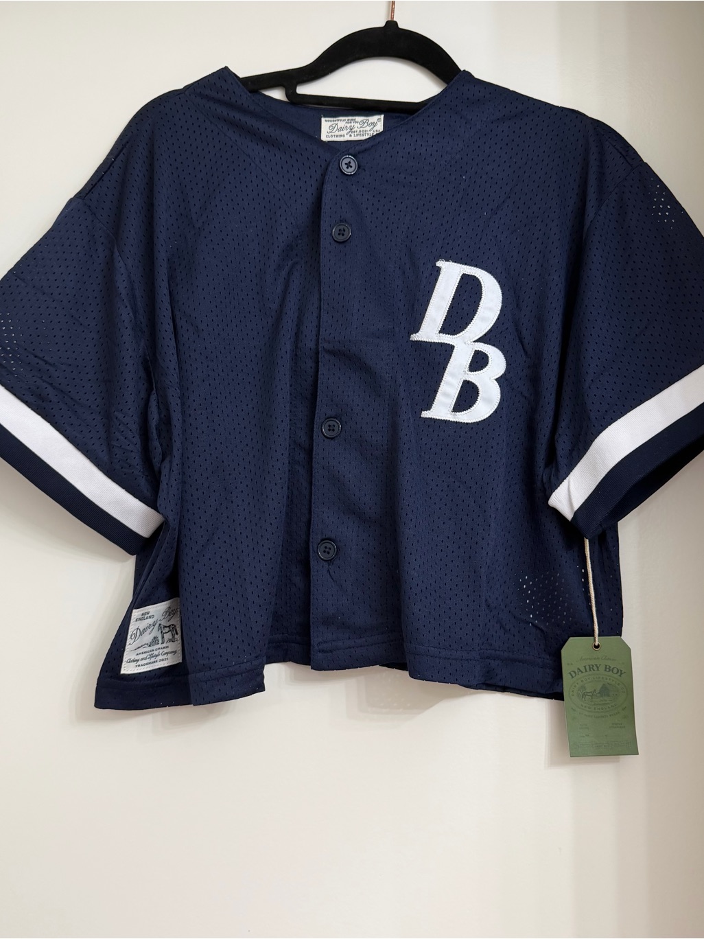 Nwt Dairy Boy Navy Homecoming Cropped Jersey Limited Edition Size Medium — image 4 of 8